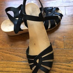 Black Swedish Hasbeens - Magdalena Sandals